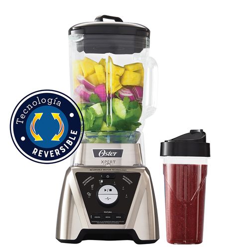 Oster® Licuadora Xpert Series™ , Tres Programas Automáticos, con Control de Textura,  Incluye un Vaso Tritan™ Blend N Go, Niquelada, BLST3B-CPG