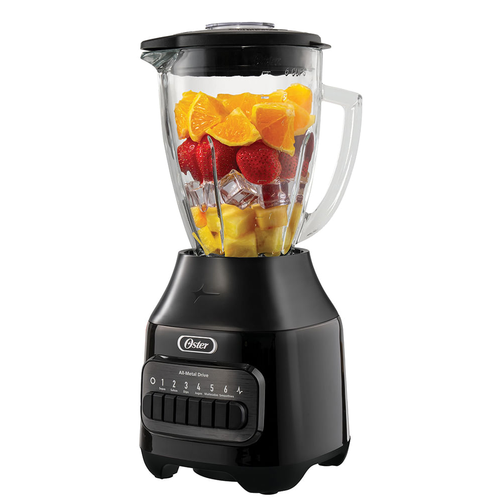 Oster® Licuadora, con Vaso de Vidrio Refractario Boroclass® y