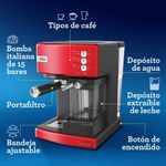 Cafetera-Automatica-PrimaLatte™-Oster®-de-Espresso-Cappuccino-y-Latte-de-15-Bares-con-Deposito-de-Leche-Desmontable-Roja-BVSTEM6603R