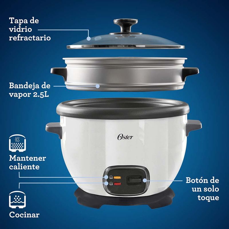 Arrocera-Multiusos-Oster®-con-Funcion-de-Mantener-Caliente-Capacidad-para-10-Tazas-Blanco-CKSTRC5731W