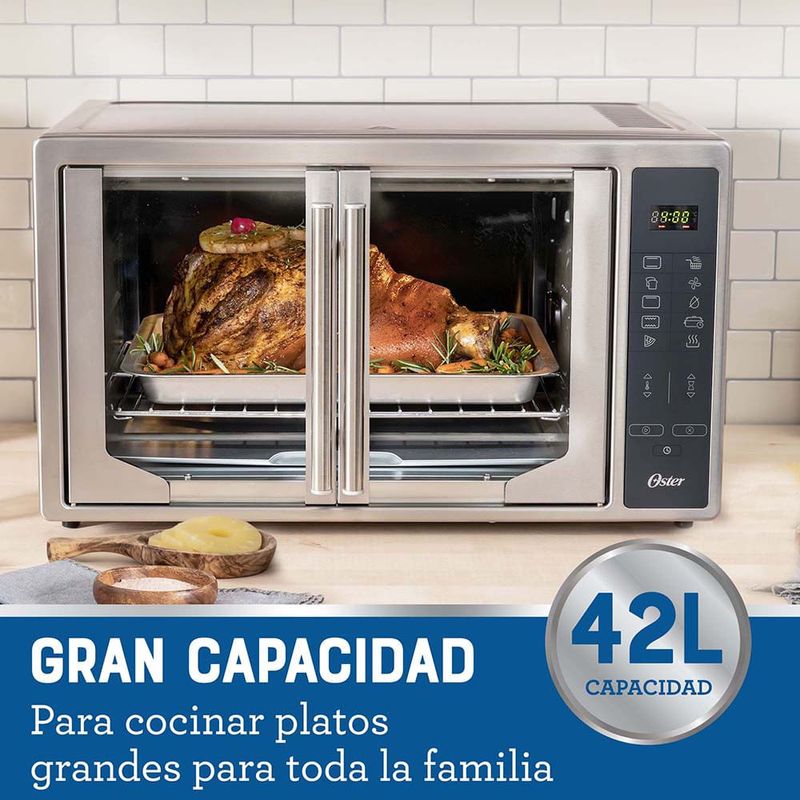 Horno-Digital-con-Freidora-de-Aire-Oster®-42L-de-Capacidad-10-Funciones-pre-determinadas-Recubrimiento-Antiaderente-TSSTTVFDDAFNS