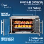 Horno-Digital-con-Freidora-de-Aire-Oster®-42L-de-Capacidad-10-Funciones-pre-determinadas-Recubrimiento-Antiaderente-TSSTTVFDDAFNS