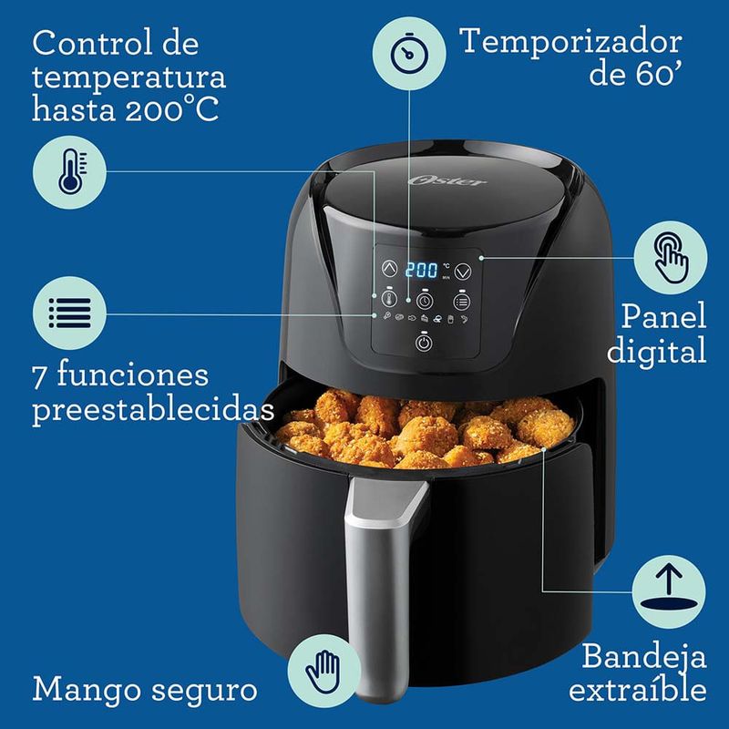 Freidora-de-Aire-Digital-Oster®-con-Recubrimiento-DiamondForce-con-Capacidad-de-4L-Negro-CKSTAF40DDF