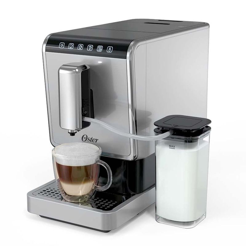 Cafetera-Oster®-Super-Automatica-para-Espresso-con-20-Bar-de-Presion-Plateada
