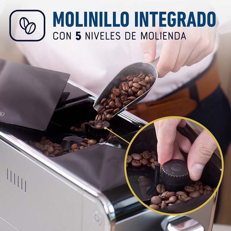 Cafetera-Oster®-Super-Automatica-para-Espresso-con-20-Bar-de-Presion-Plateada