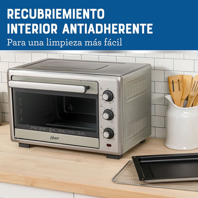 Horno-con-Freidora-de-Aire-Oster®-Capacidad-de-35-Litros-Recubrimiento-Antiadherente-Plateado-TSSTTVLS35NS