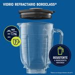 Licuadora-Osterizer®-Max-Oster®-con-2-Caballos-de-Fuerza-con-Control-de-Perilla-de-2-Velocidades-Vaso-de-Vidrio-1.75-Lt-1500-W-Plateado